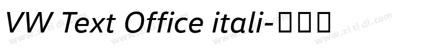 VW Text Office itali字体转换